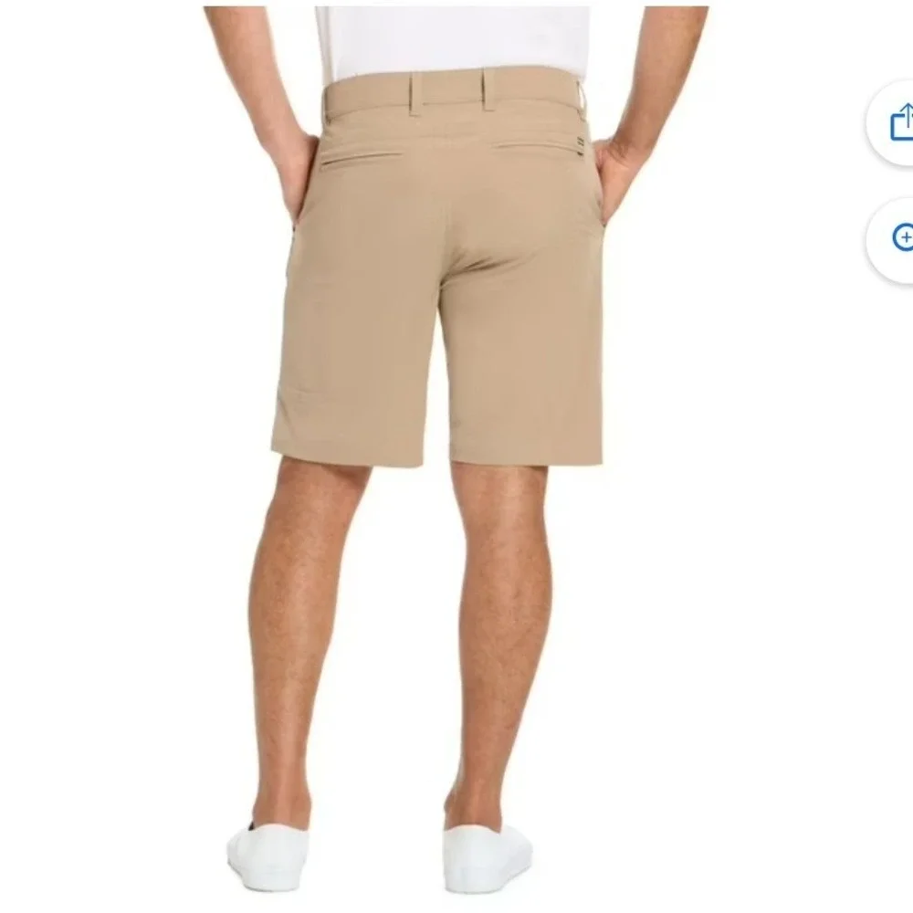 Hurley Mens Dri-FIT Chino Walkshorts Khaki Tan Size 36 Casual Summer Shorts